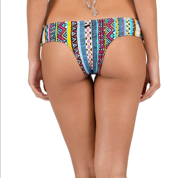 NWT Volcom Locals Cheeky Reversible Bikini Bottoms - Picture 2 of 7